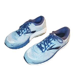 Brooks Beast 18 Men Size 10 Wide 2E Gray Blue Running Shoes Sneakers 1102822E015